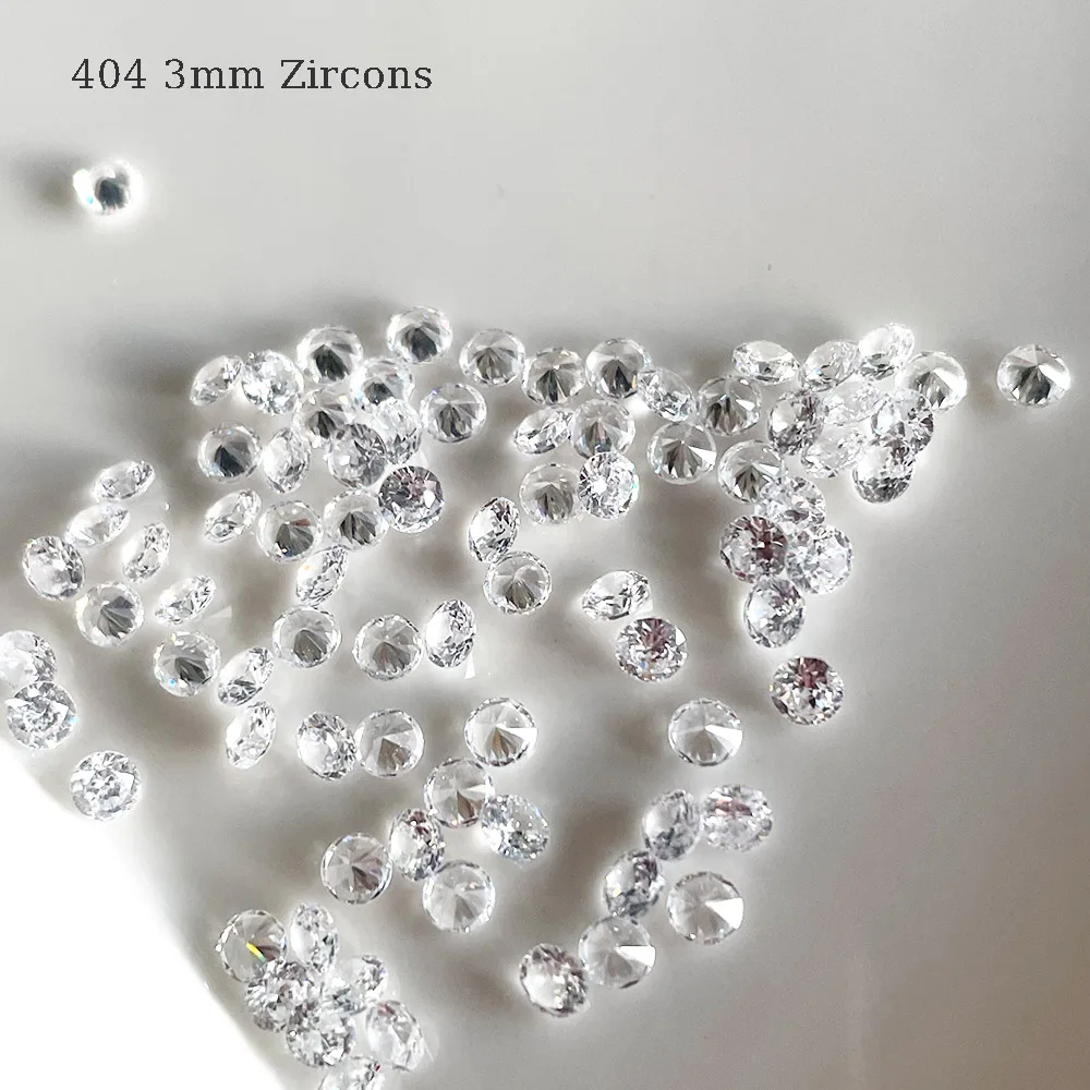 3mm Mini Pile Charms Material Flashing Diamonds Pointed Nude Cutlet Back Zircon Crystal Rhinestones Mix Color Nail Gemstones 404