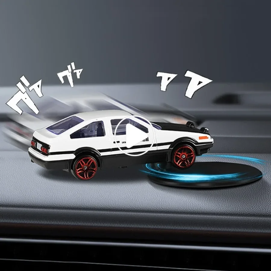 Toyota Trueno AE86 Car Model, Sports Car Toys for Kids and Adults,Pull Back Vehicles Car Interior Decoration Toy Model