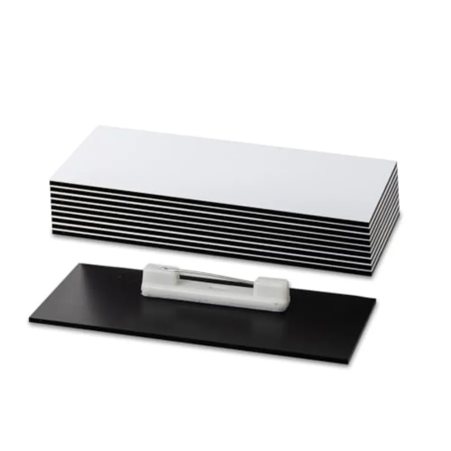 

11 2 х 3, заготовки для бейджей с именем и булавкой, 10 шт., белые