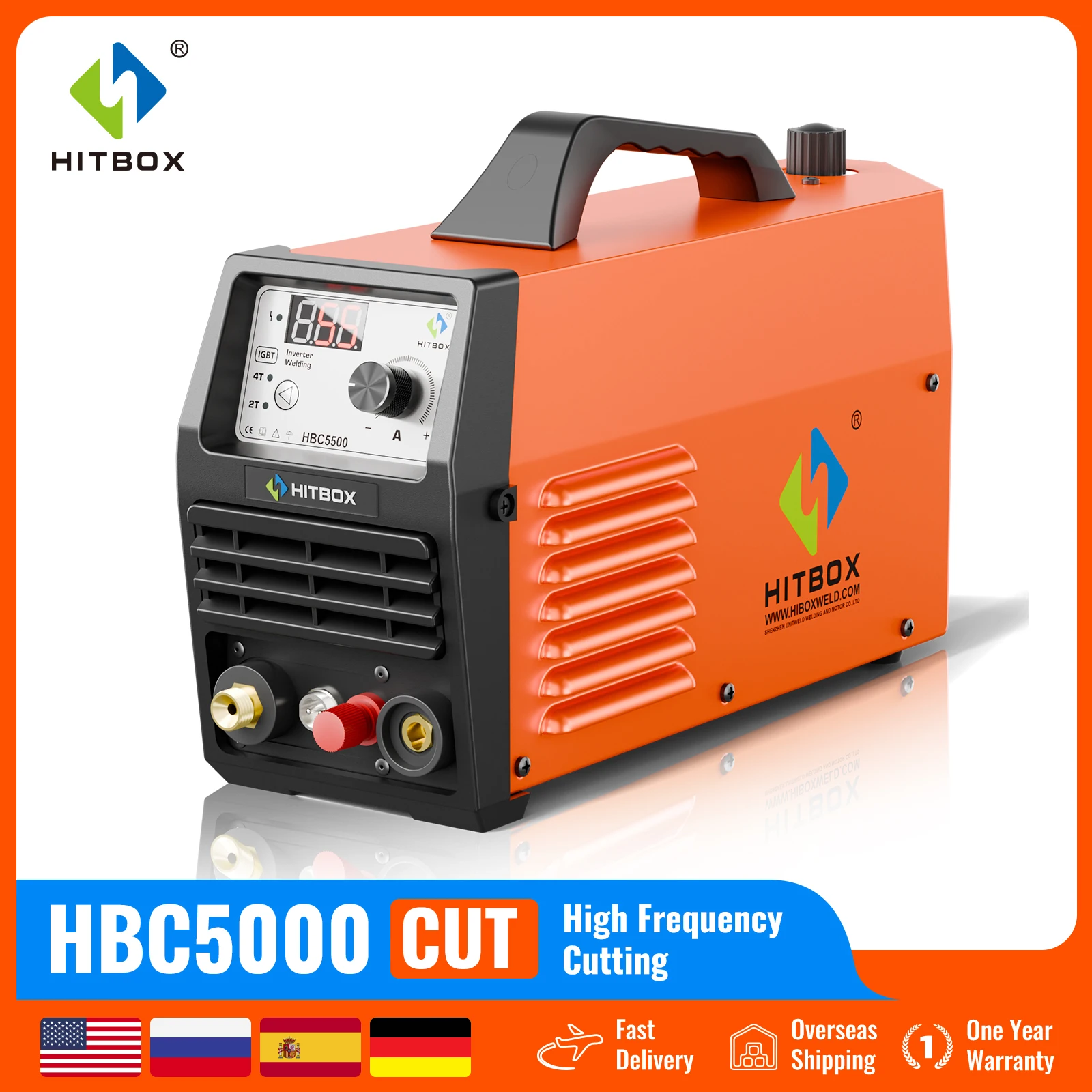 HITBOX Plasma Cutter Cutting Machine Non-touch 55Amp HBC5500 16mm Plasma Cutter For Metal Carbon Steel Stainless Steel