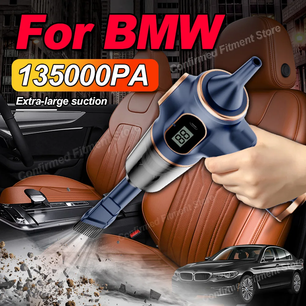 Handheld Wireless Car Vacuum Cleaner 135000Pa Blow Suction For BMW 328i 325xi 330xi X3 750i 750Li 760Li 525i 530i 528i 535i 550i