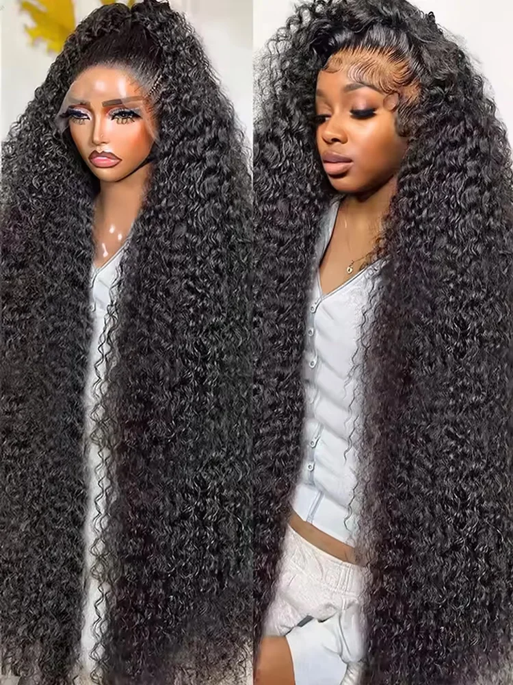 250% Density Water Culry 360 Full Lace Frontal Wig Human Hair 42Inch Deep Wave 13x4 13x6 Hd Lace Front Wig For Wome