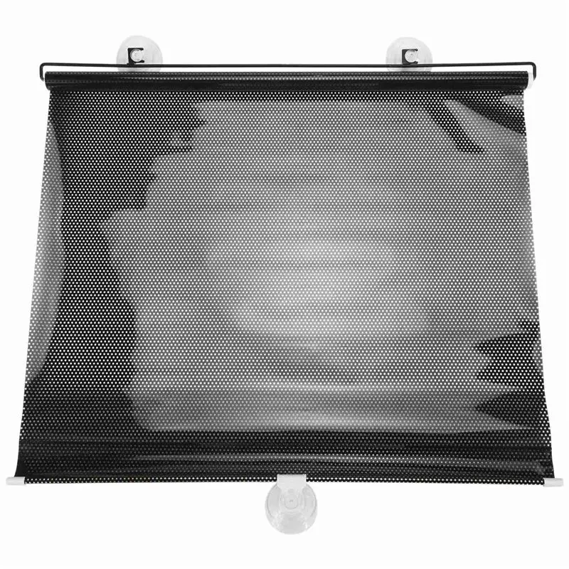 A44I-Sunshade Roller Blackout Suction Cup Blinds Curtains For Living Kitchen Office Car Window Free-Perforated Curtain