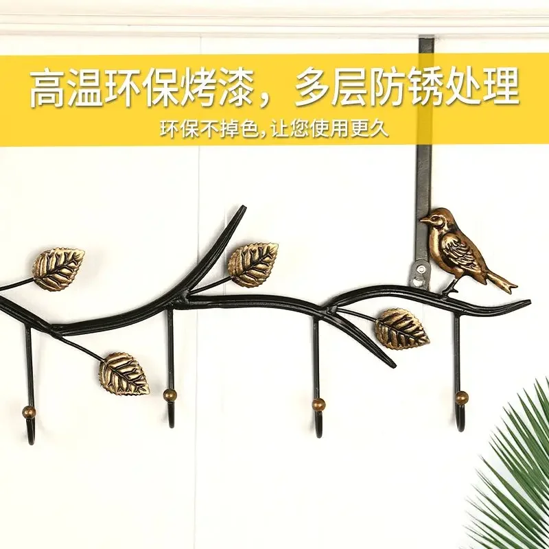 Creative No-Drill Wall Hook Organizer for Bedroom, Entryway, or Closet Door, Space-Saving Hanging Rack