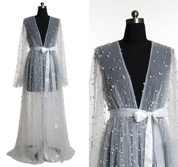 여성 웨딩 잠옷 Tulle Illusion 섹시한 나이트 가운 란제리 여성 페르시 웨딩 나이트 드레스 Bathgowns