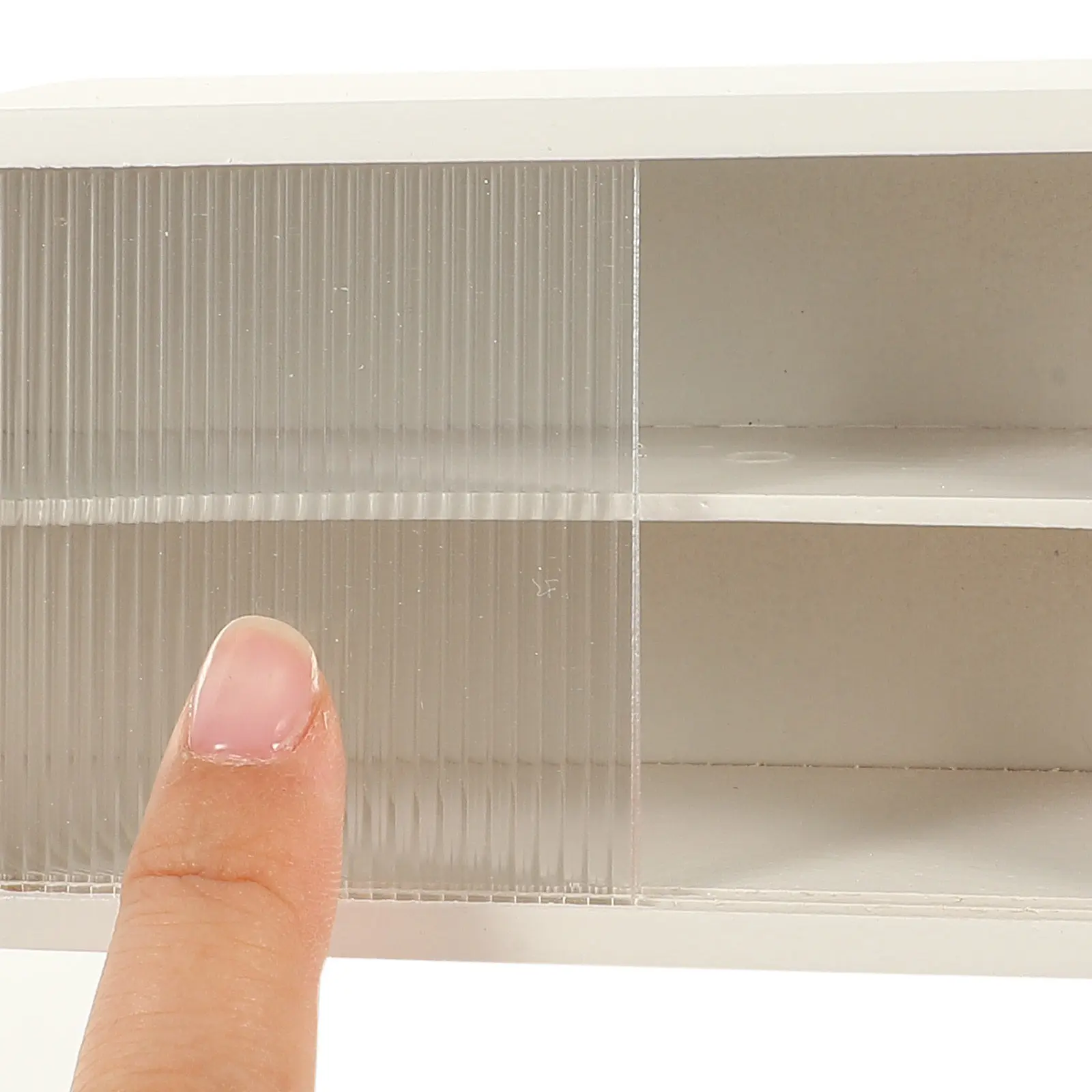 

Mini Furniture Mini House Display Cabinet Small Size Miniature Shelf Neat Decorative Display Case for Creative Home Room Setup