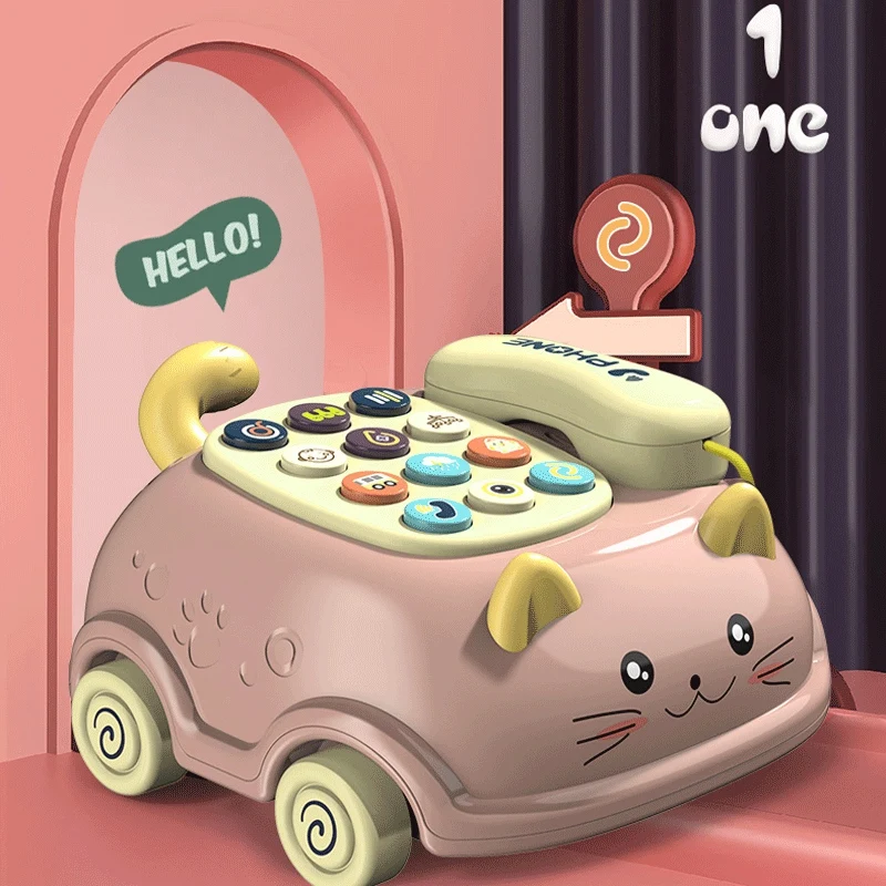 Детские игрушки для музыкального обучения, игрушка для раннего развития, Детская имитация телефона с детской музыкой, детские подарки