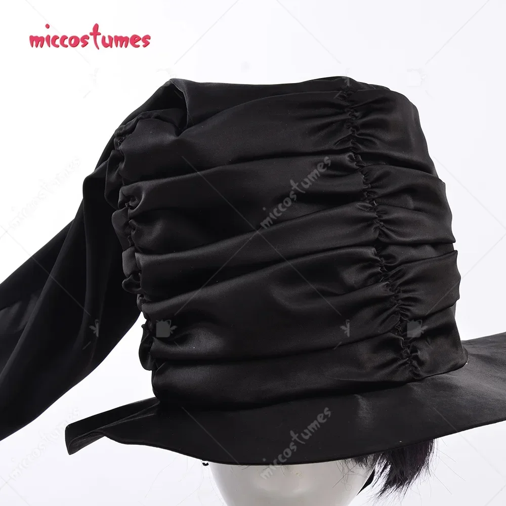 Miccostumes Women\'s Undertaker Grim Reaper Cosplay Costume Outfit with Hat