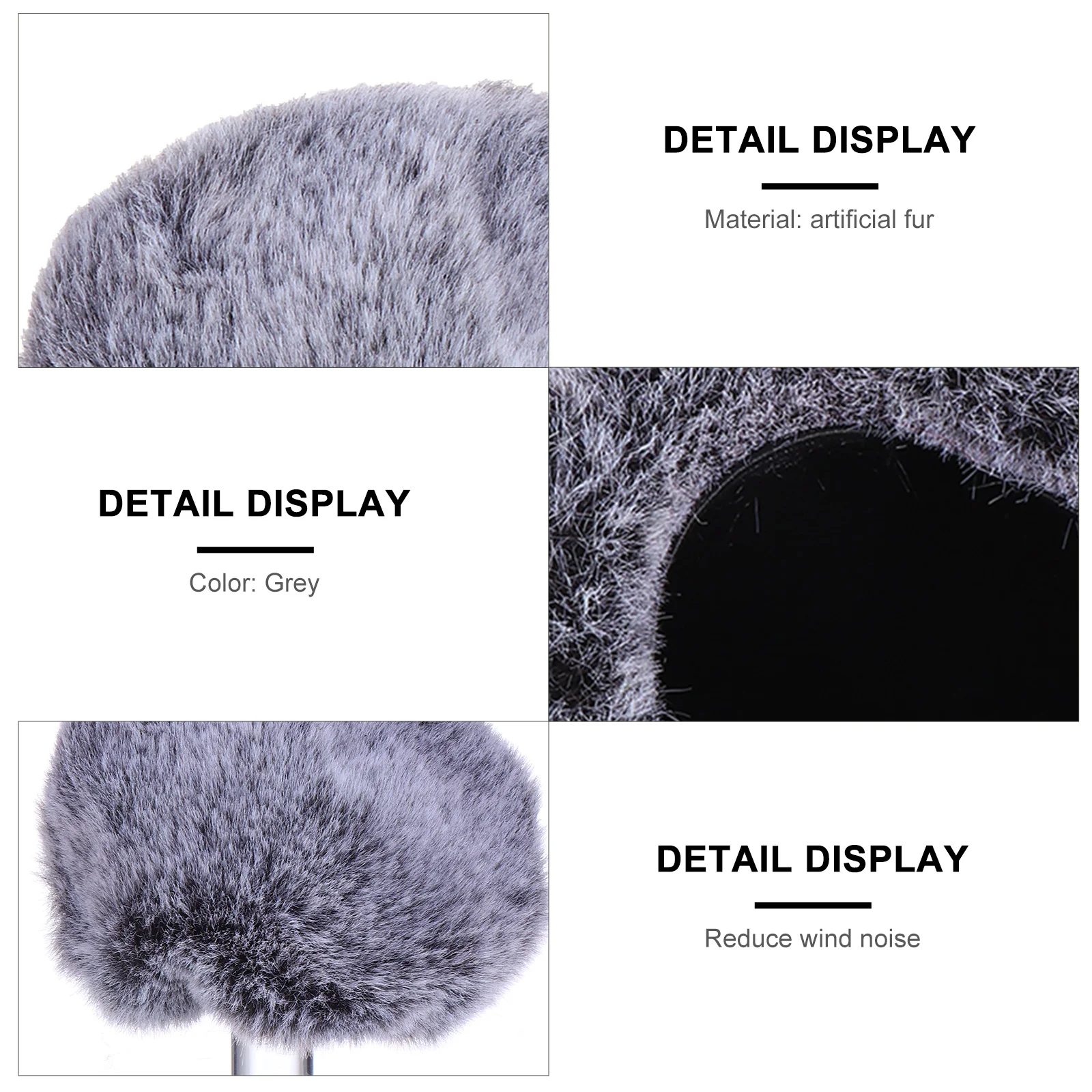 

Microphone Furry Windscreen Muff For Lavalier Mic Noise Reduction Filter Windscreen Voice Tube Cover Karaoke Singing