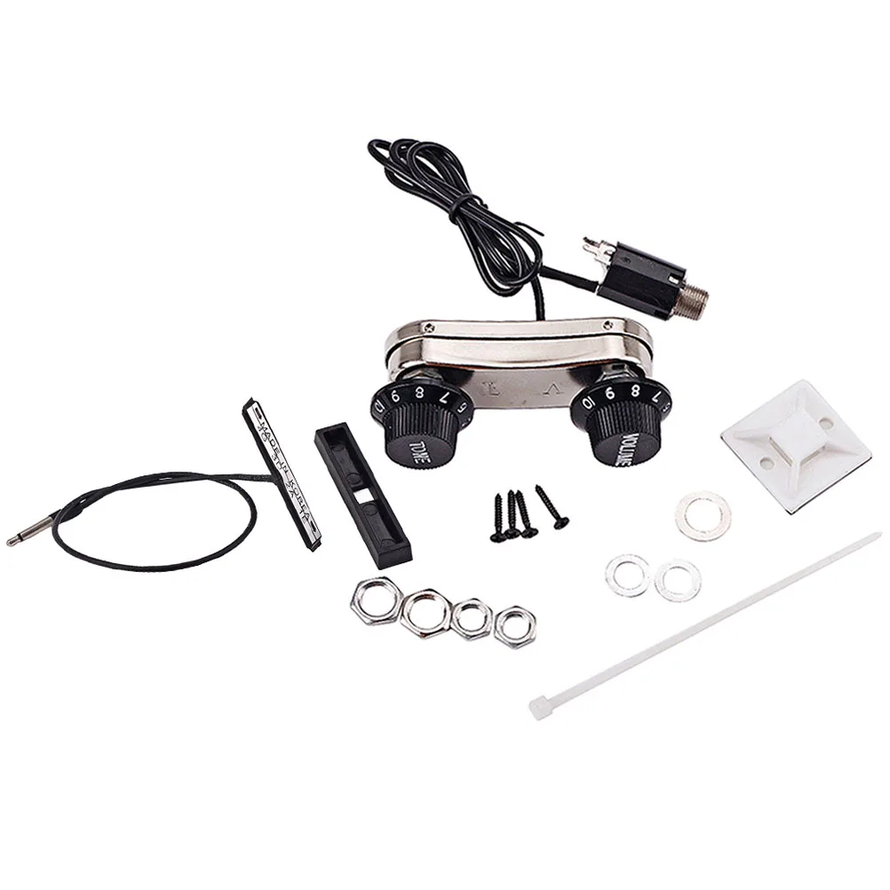 

Violin Pickup Acoustic Guitar Violin Pickup With Tone Volume Knob Bridge Piezo Pickups Knob Tone Volume Adjust Electric
