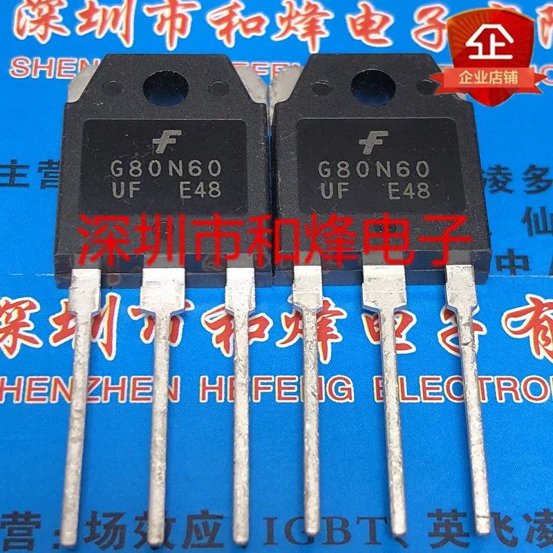 5PCS-10PCS SGH80N60UF G80N60UF  TO-3P IGBT600V 80A Really Stock Best Quality In Stock Fast Shipping