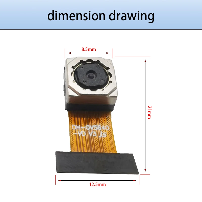 Moduł kamery OV5640 dla ESP32-CAM Soft Board 5 milionów pikseli wysokiej rozdzielczości automatyczne ustawianie ostrości 70 stopni 24PIN raster 0,5 MM — zdjęcie 3