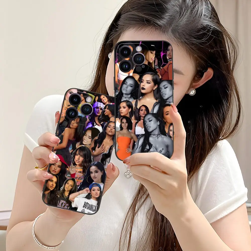 

Модный чехол для мобильного телефона Becky G для iPhone 17, 16, 15, 14, 13, 12, 11 X XR XS 8 7 Pro Max Plus, мини-цветный защитный красивый чехол