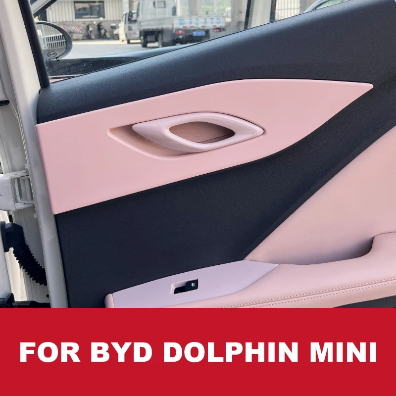 

4PCS Car Inner Door Handle Cover Door Bowl Frame Trim Sticker For BYD Dolphin Mini 2024 2023 Interior Decoration Accessories