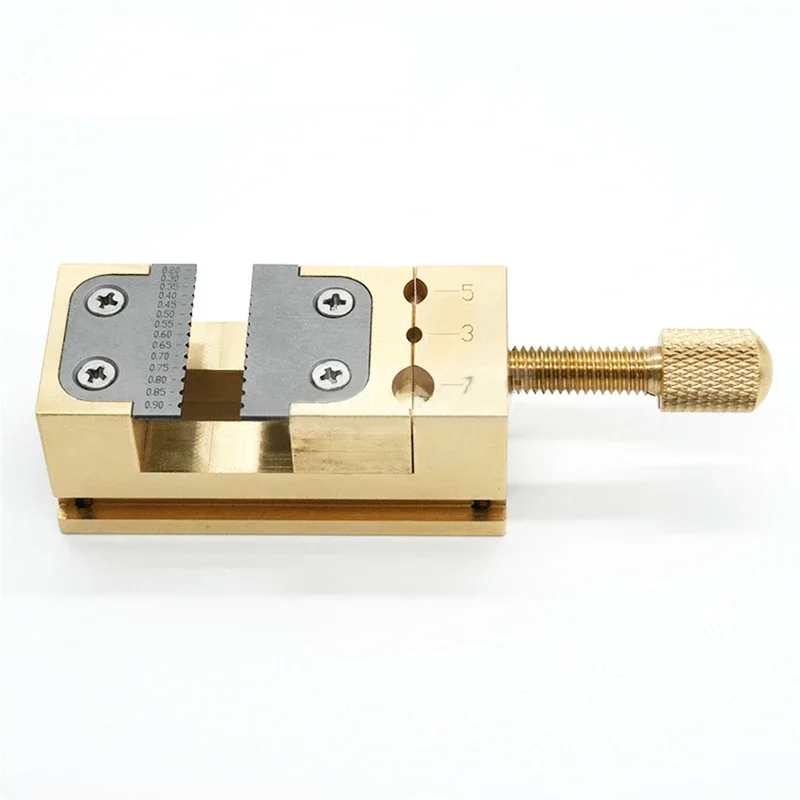 

Pure Copper Pliers Fixture Pointer Tube Clamp Manual Vise Watch Collet Tightening Tool Watch Repair Tool Watch Head Holder