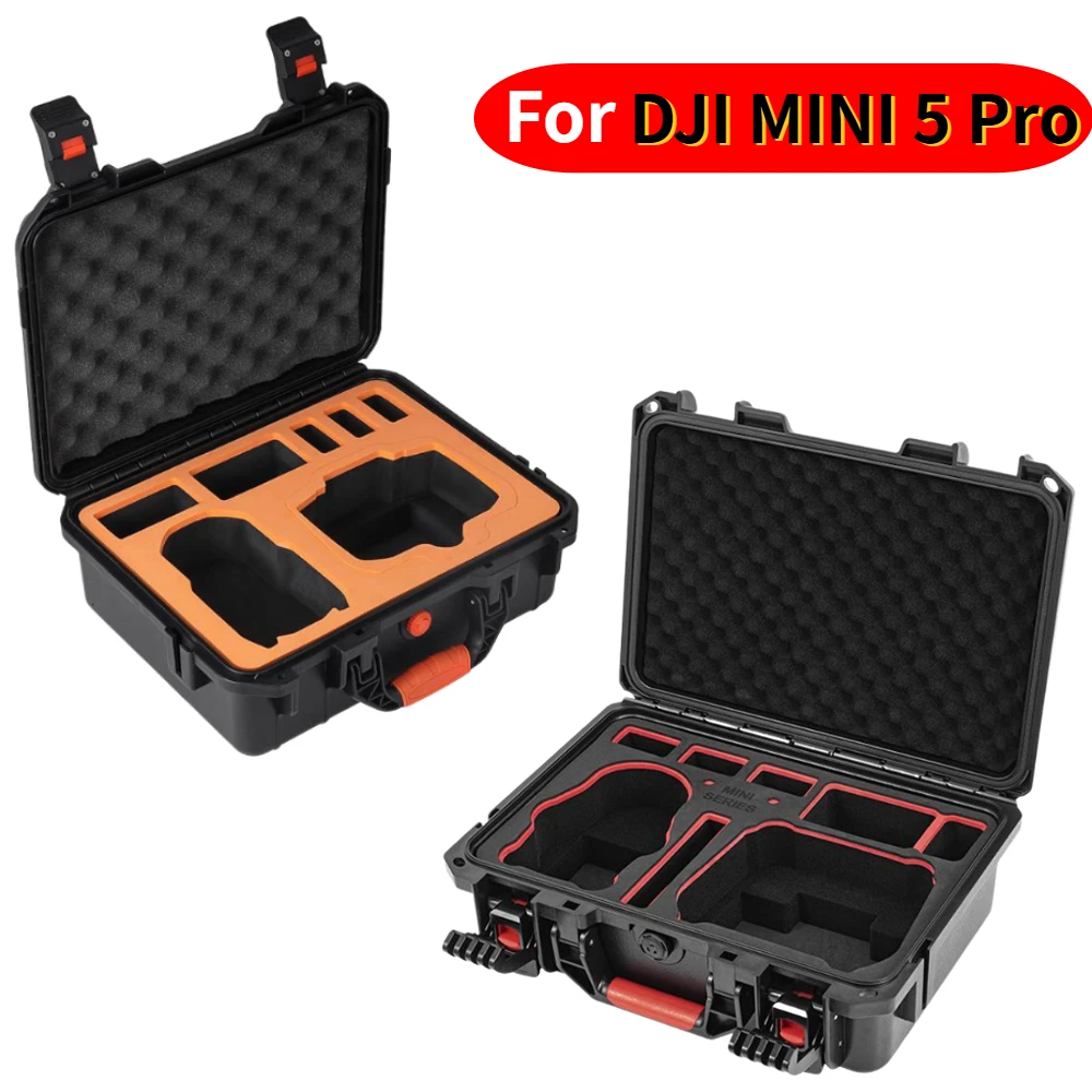ل DJI MINI 5 Pro حقيبة هارد شل مقاوم للماء ل DJI MINI 5 Pro صندوق حمل مقاوم للانفجار ملحقات طائرة بدون طيار صندوق