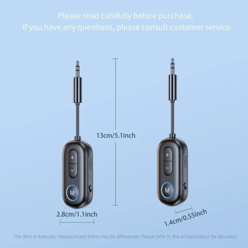 Bluetooth 5.3 Audio Receiver Transmitter 3.5mm AUX Jack Airplane USB Dongle Wireless Adapter for TV PC Headphone Car kit Speaker