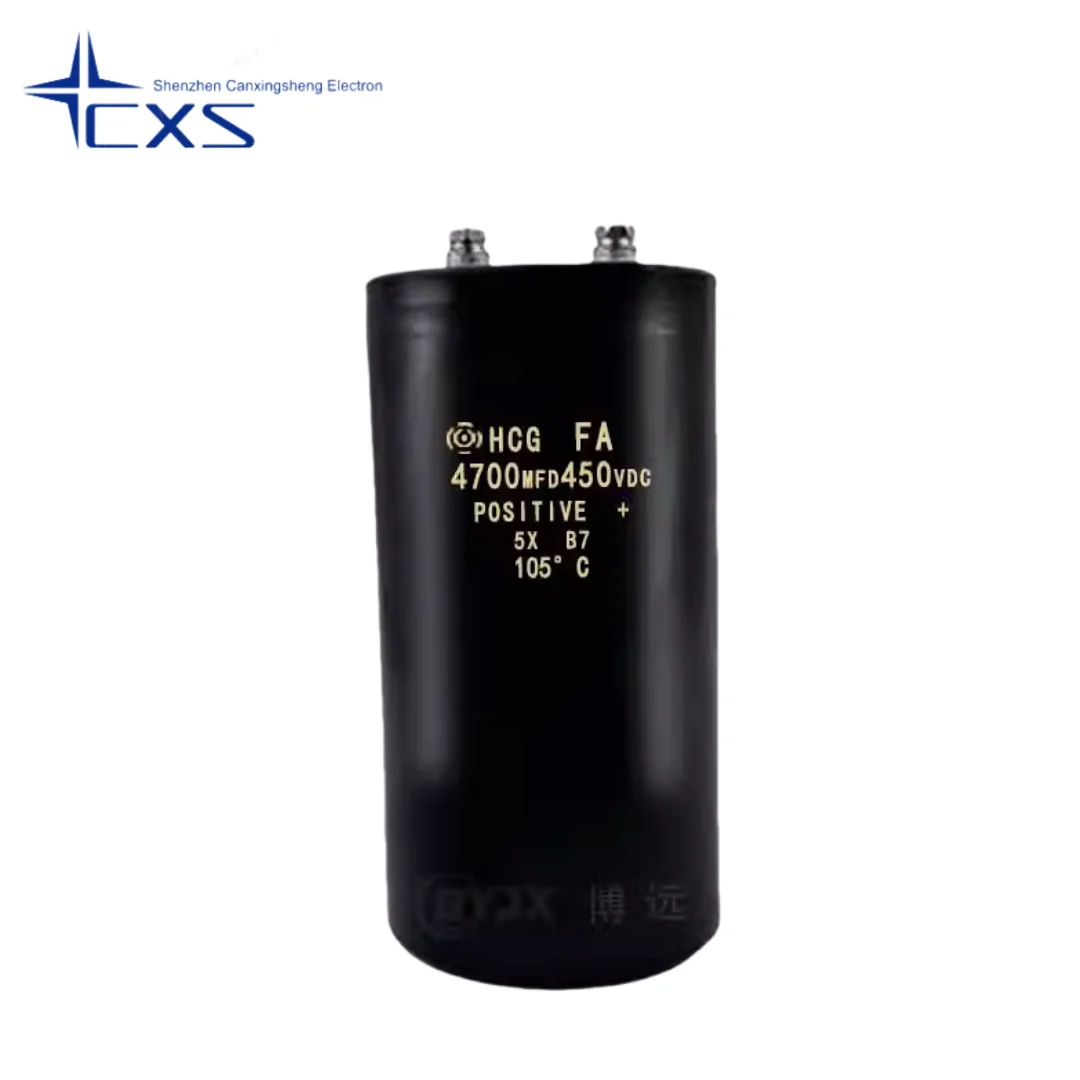 450V4700uF Hitachi Bolt Type Screw Capacitor 4700MFD450VDC Size 75x105/120/145