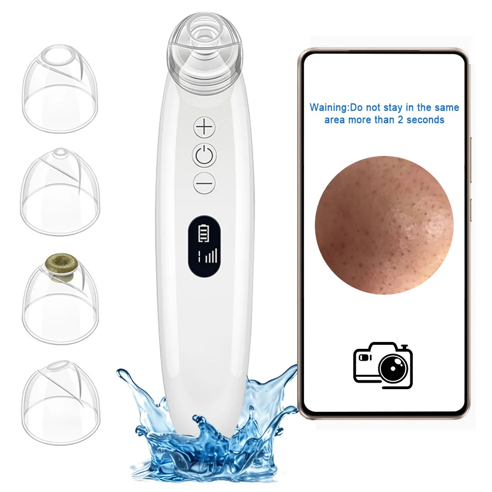 Diamentowy mikrokrystaliczny środek do oczyszczania porów twarzy usuwający zaskórniki ssanie próżniowe urządzenie do usuwania trądziku wyświetlacz LED ekran maszyna do czyszczenia twarzy