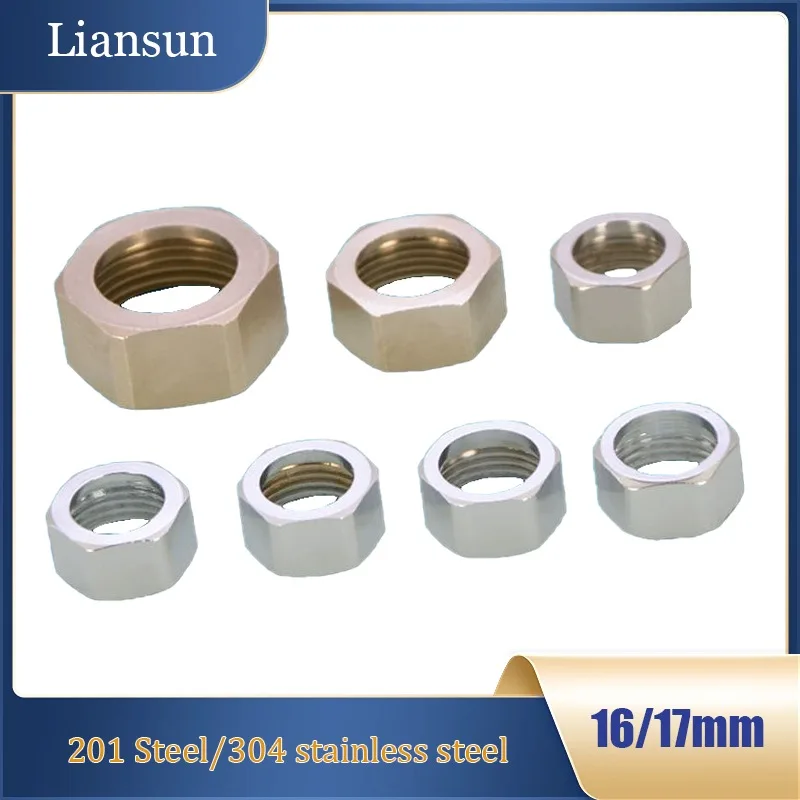 

1/2" Female Thread Hex Bushing - 201/304 SCP SS Corrugated Pipe Connector, Water Hose Tube Fitting Adapter