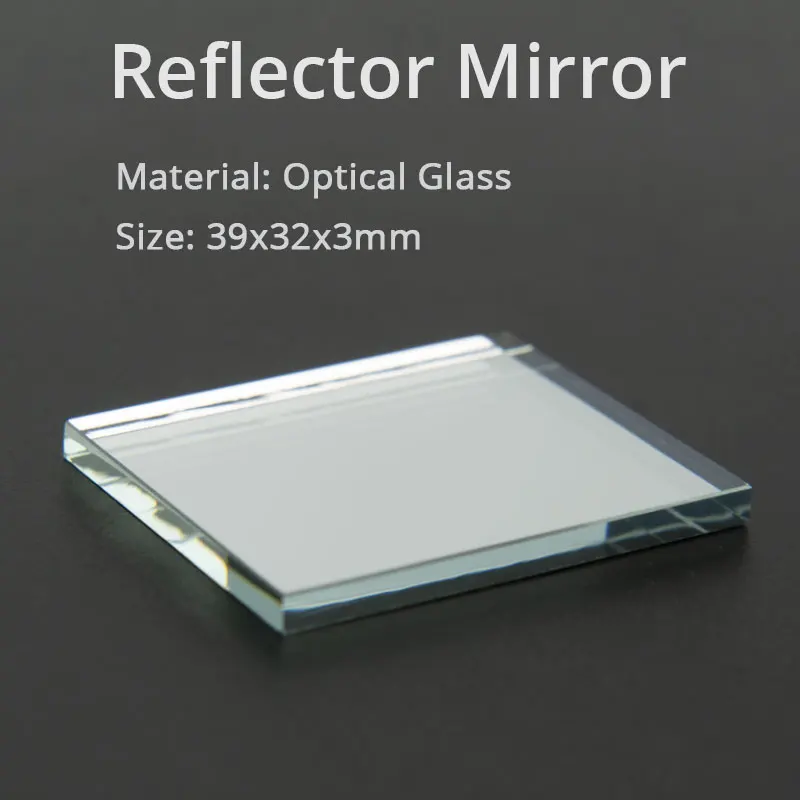 1pc First Reflecting Surface Reflector Square Optical Front Surface Mirror DIY Scanner Projector Mirror Accessories 39x32x3mm