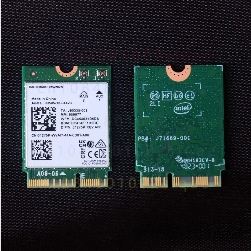 5PCS FOR DELL Intel 9462NGW Dual Band 5G WiFi5 BT5.1 Wireless LAN Card 1275K Original Internal Laptop Wifi Module