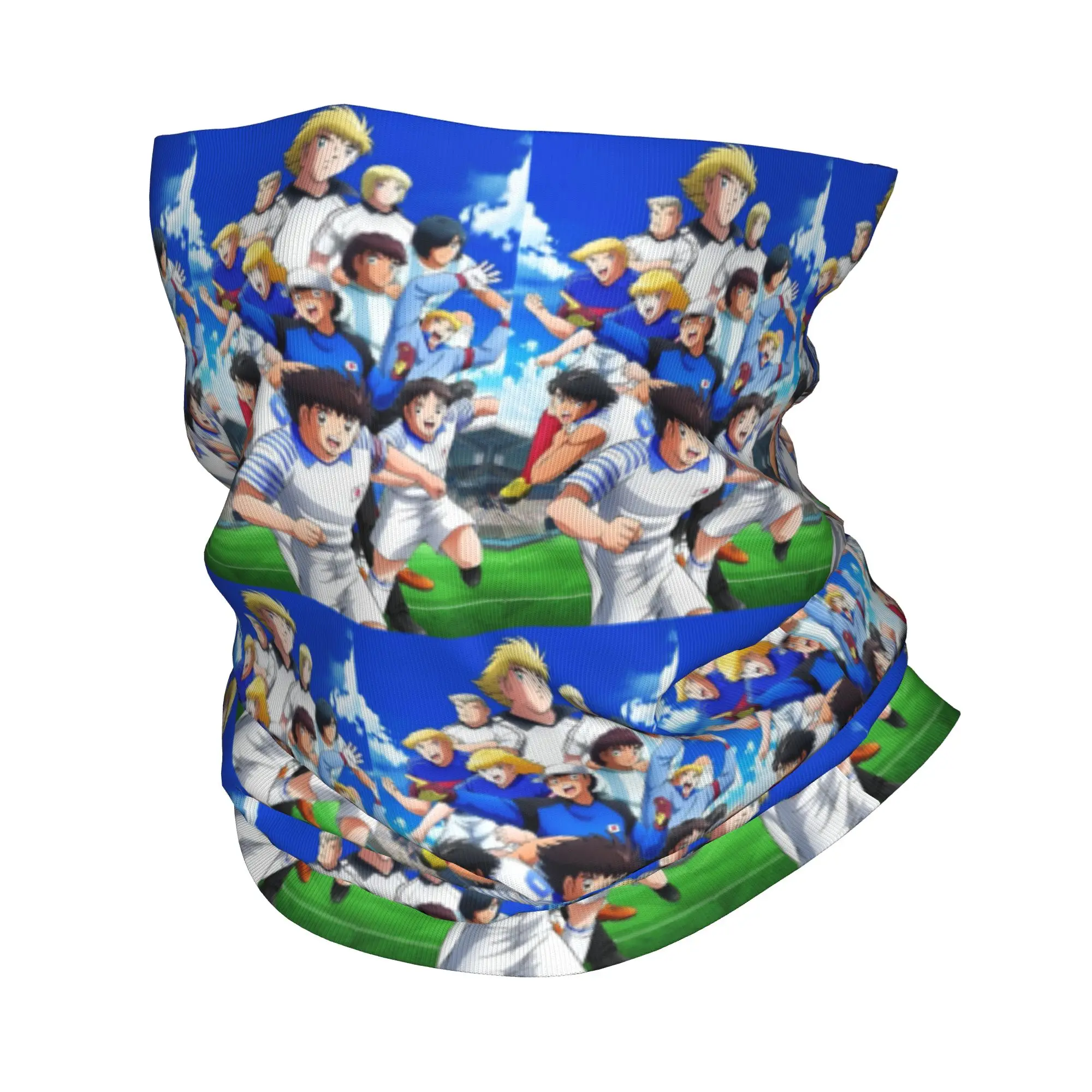 Captains Tsubasas Japan Football Anime Bandana Neck Gaiter Printed Mask Scarf Warm Balaclava Cycling For Men Women Windproof