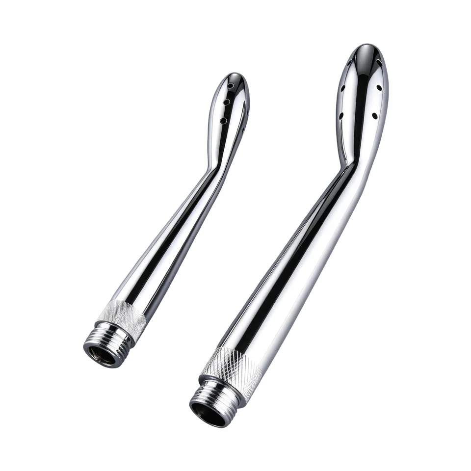 Metal Protable Bidet Faucets Vaginal Elbow Anal Enema Douche Shower Cleaning Enemator Enema Butt Cleaner Bathroom Accessories