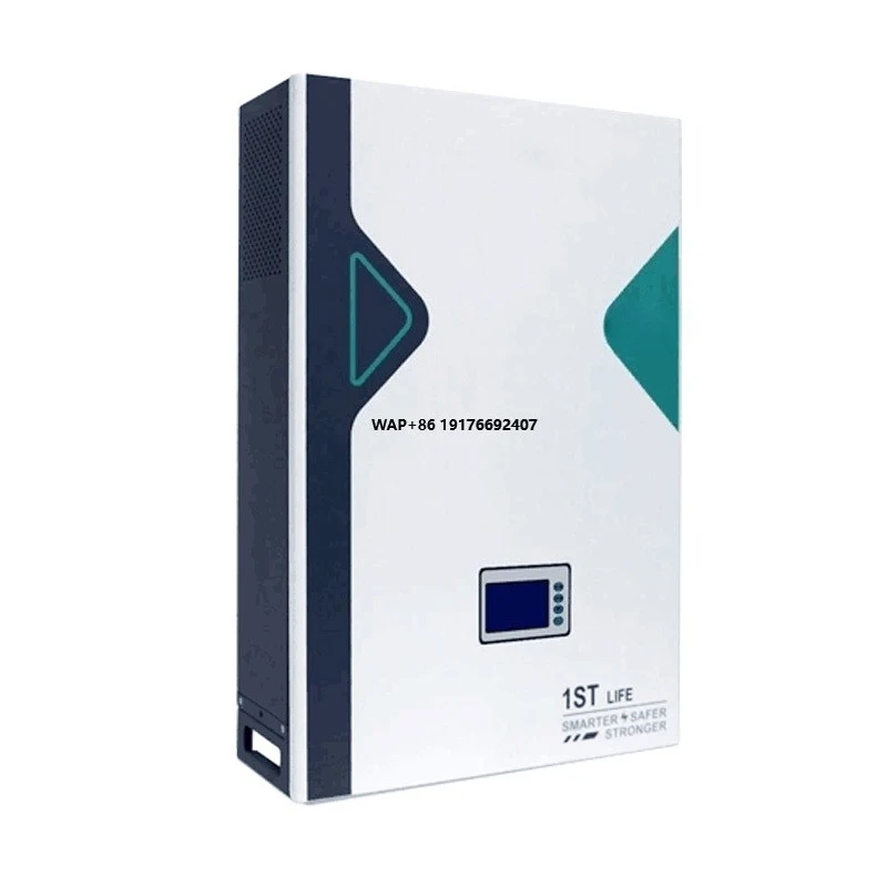 Home Wall Mounted 5.12KWH-100ah-200ah Rechargeable Li-ion Battery Pack 10KWH Solar System Storage IP65 Protection CAN