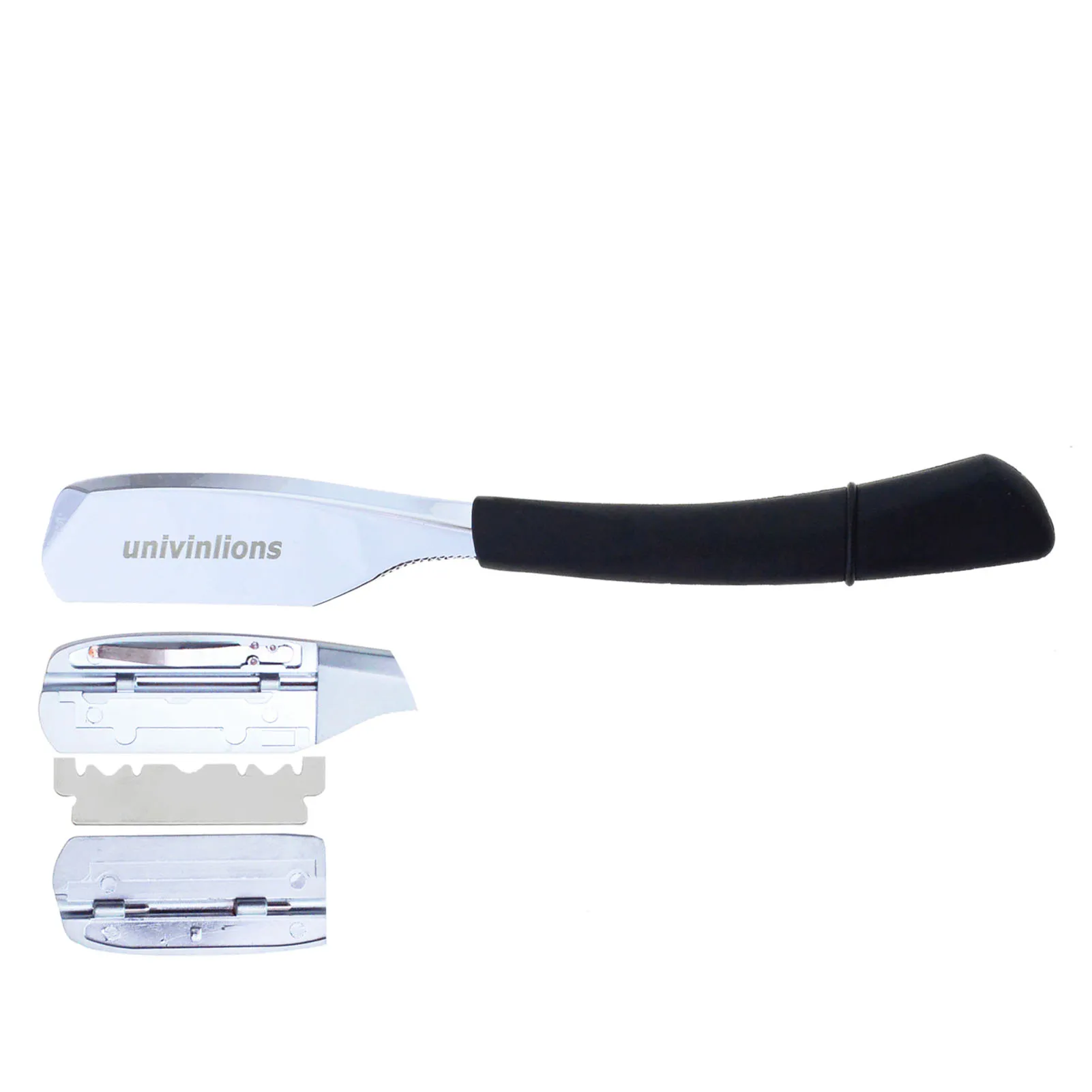 Cuchillas DE afeitar DE un solo borde para hombre y mujer, navaja DE afeitar DE barbero, con mango recto, para Barba, cara, axilas y cuerpo