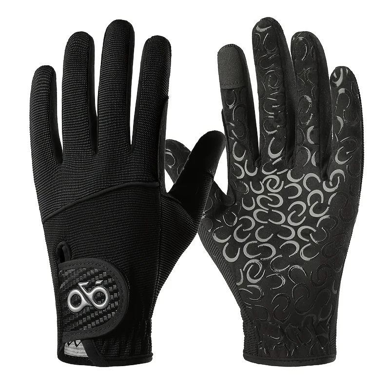 D451 Women's Equestrian Gloves – Durable, Non-Slip, Full-Finger Gloves for Horseback Riding, Polo, and Horse Racing