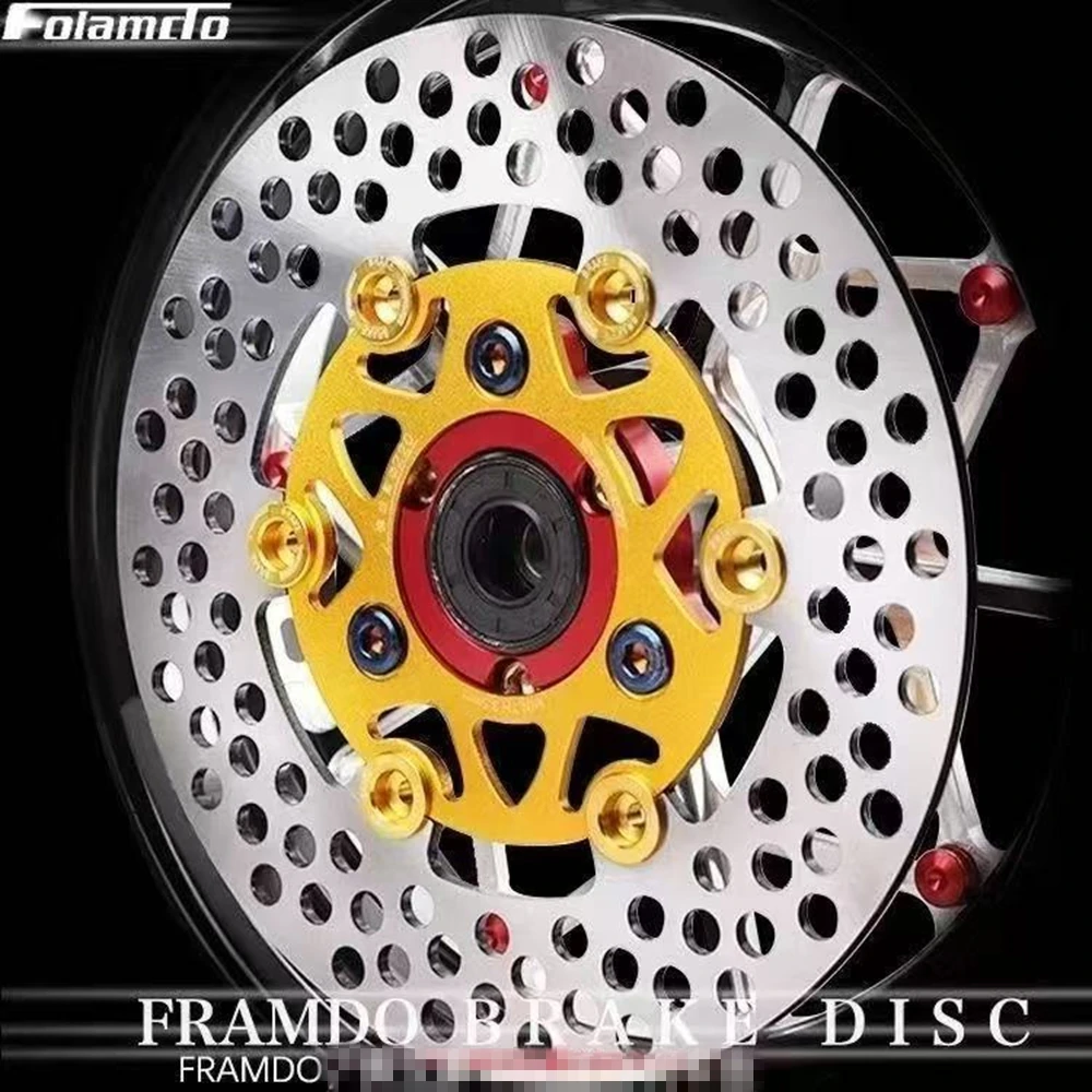 Motorcycle E-bike Modified 220mm Floating Brake Disc 3 Hole 70mm Universal Front Rear Rotor For Yamaha Scooter Niu Ninebot