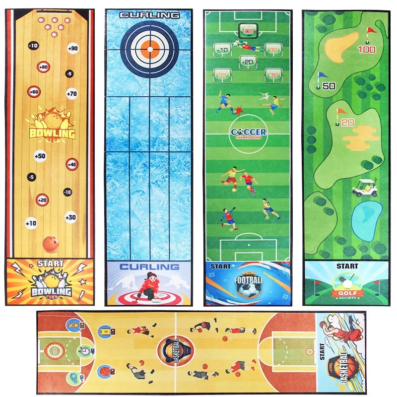 Children Interactive Social Curling Soccer Board Games Bowling Table Games Mat Family Friend Party Fun Indoor Game Toys for Kids
