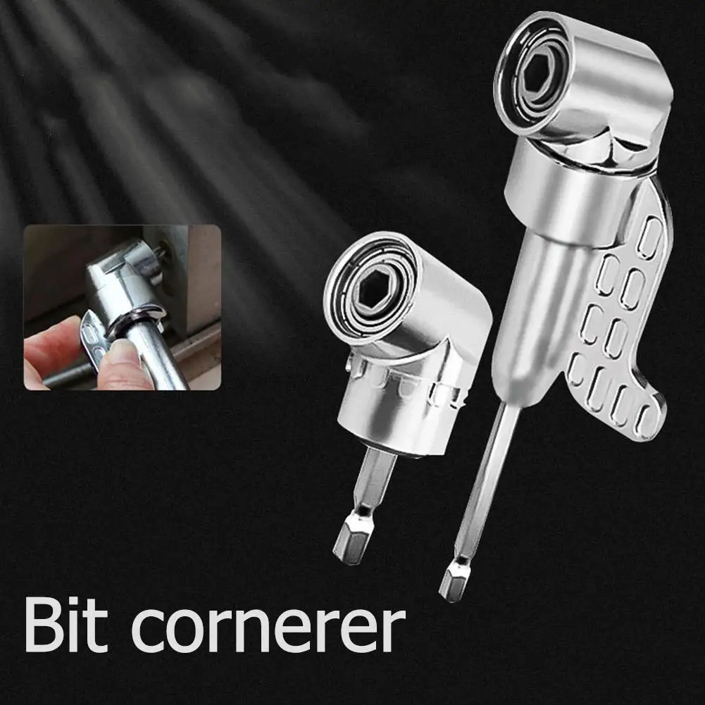 105 Degree Right Angle Drill Adapter 1/4 Hex Shank Screwdriver Bit Holder Power Extension Socket Driver Hand Tools