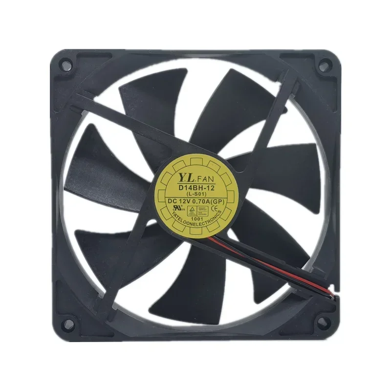 

+New for yuelun D14BH-12 12V 0.7A 14025 4cm silent mining dragon power box cooling air