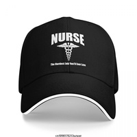 Nurse - Hardest Job You Will Ever Love Baseball Caps Hip Hop Sandwich Cap Men Women Adjustable Outdoor Sport Hat