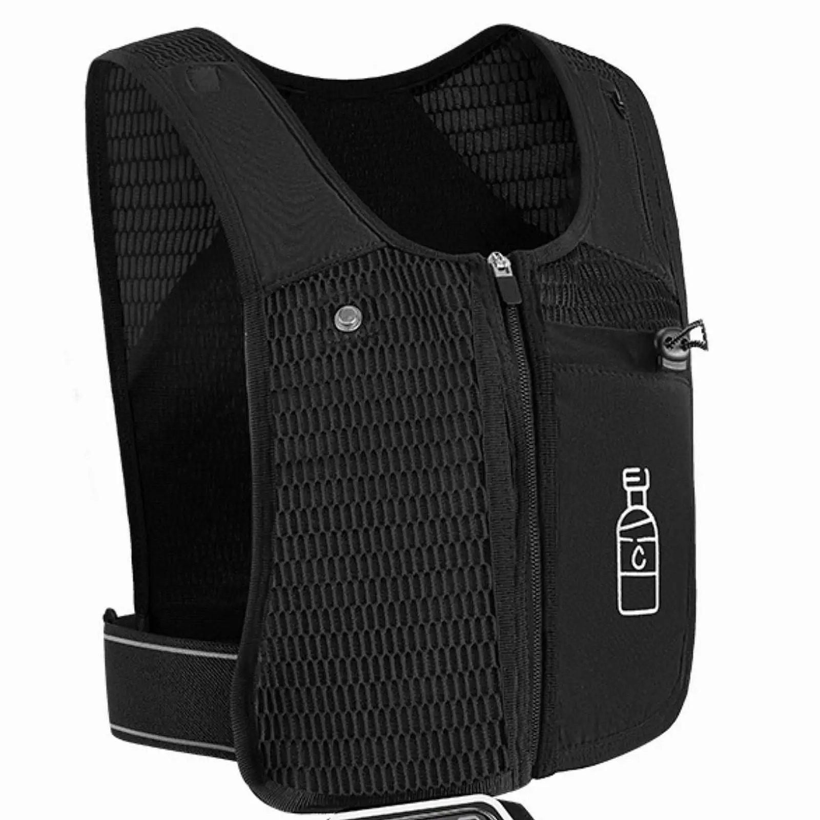 Hydration Vest Pack Sports Bag Adjustable Zipper Daypack Breathable Rucksack