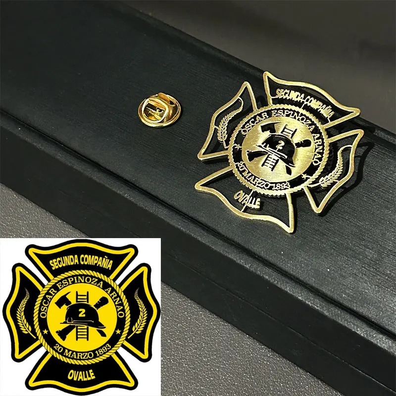 Personalized Custom Company Logo Paiting Image Brooch Laple Pins Fashion Stainless Steel Customization Collar Pin Badges Gifts