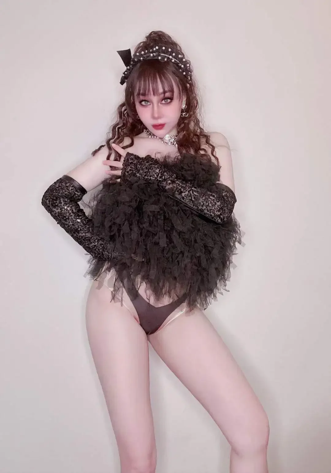 

Women Bodysuits DJ DS GoGo Stage Wear Singer Dancer Costume Birthday Nightclub Leotard Drag Queen Outfit 2025new