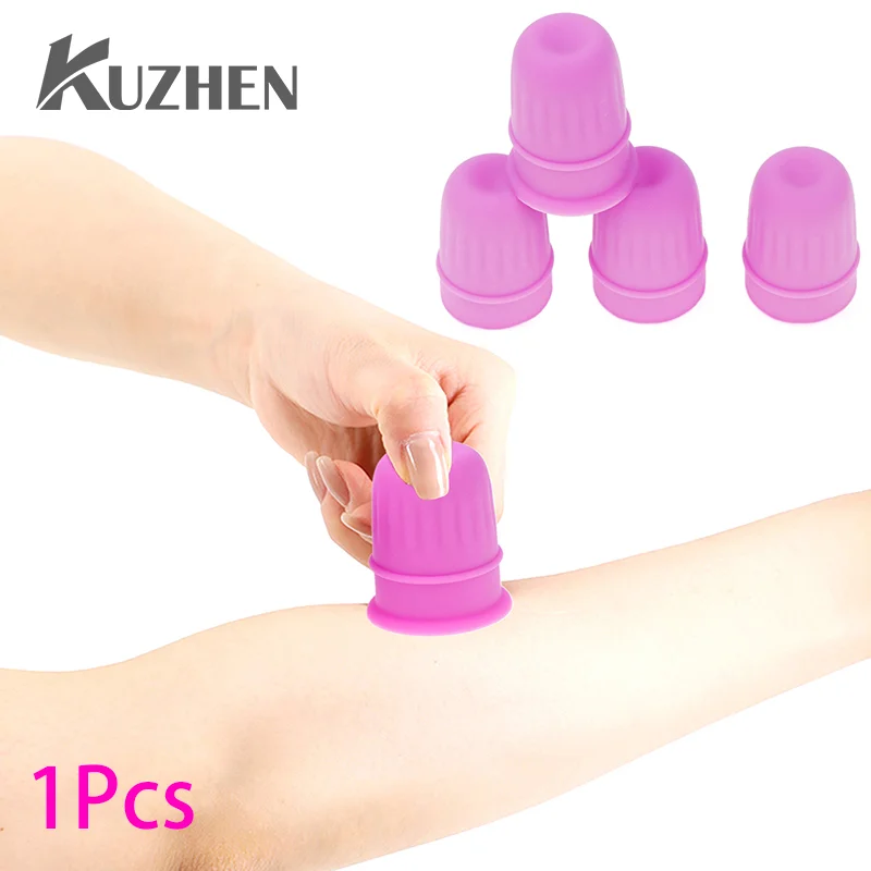 Beauty Vacuum Suction Cupping Massage Jars Silicone Anti Cellulite Massage Cup For Nose Eyes Face Acupoint Lifting Gua Sha Tool