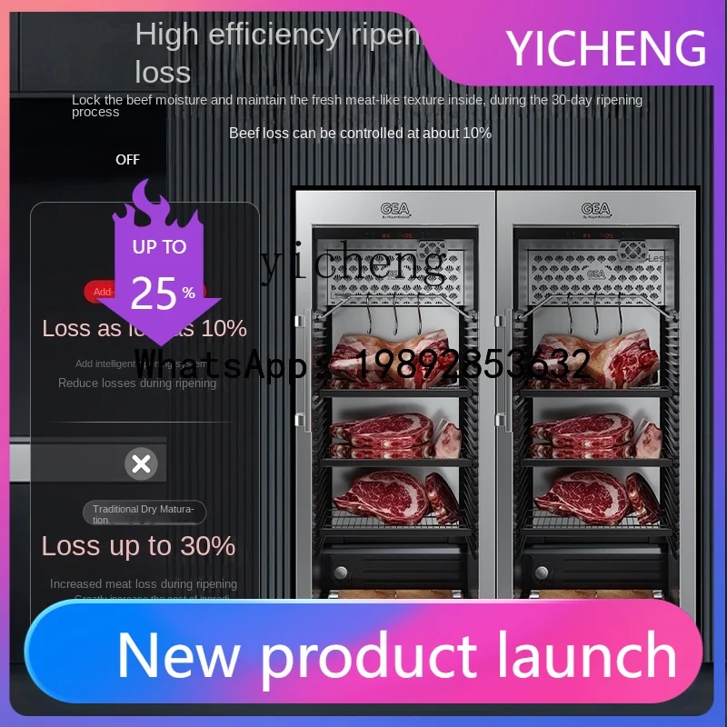 S2  Beef Cooked Cabinet Dry Steak Sour Cabinet Wet Western Food Constant Temperature Air-Cooled Refrigerated Fresh Cabinet