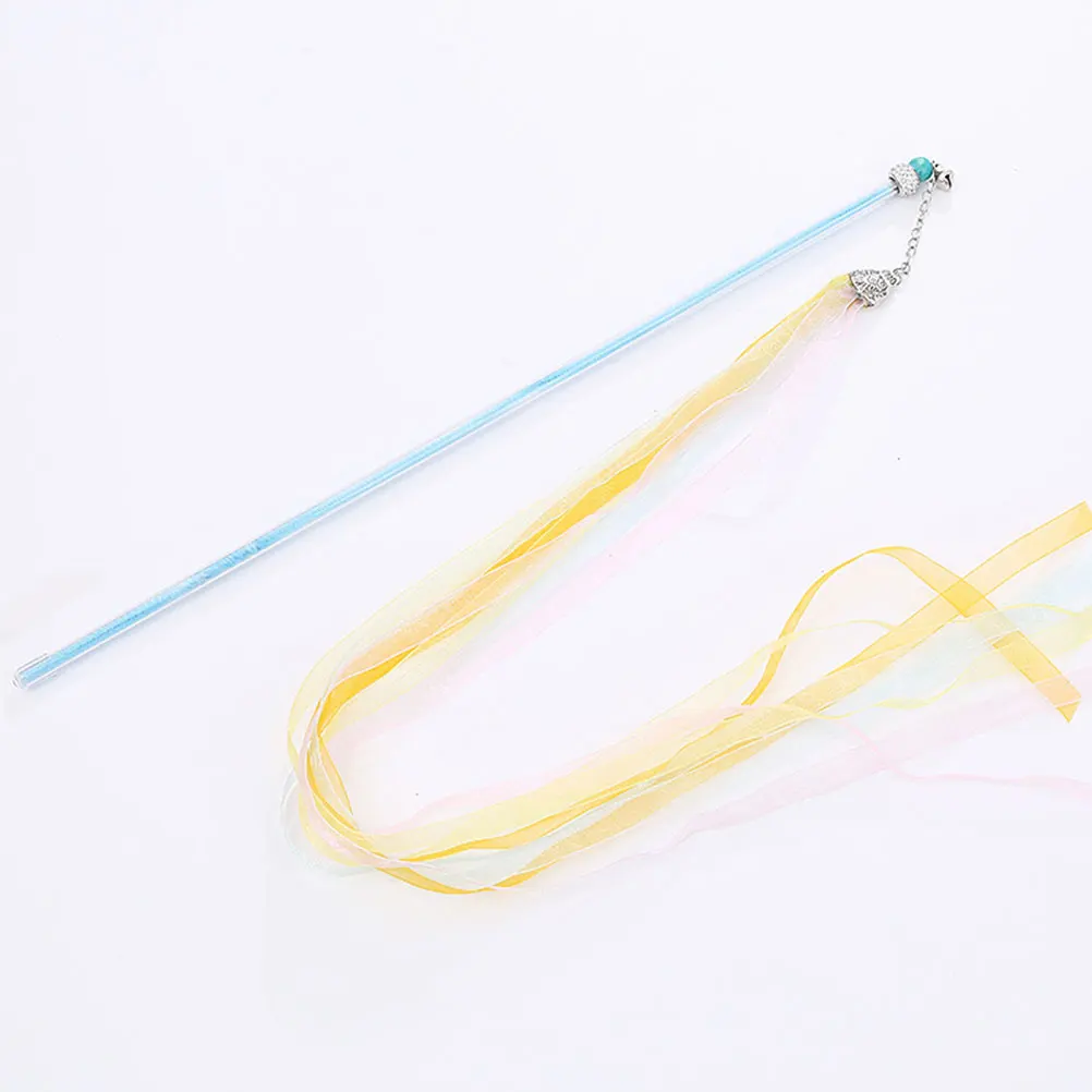

2Pcs Plastic Durable Kitten Sticks Cat Teaser Toys Bell Teasing Interactive Pet Supplies Kitten Sticks Cat Toys