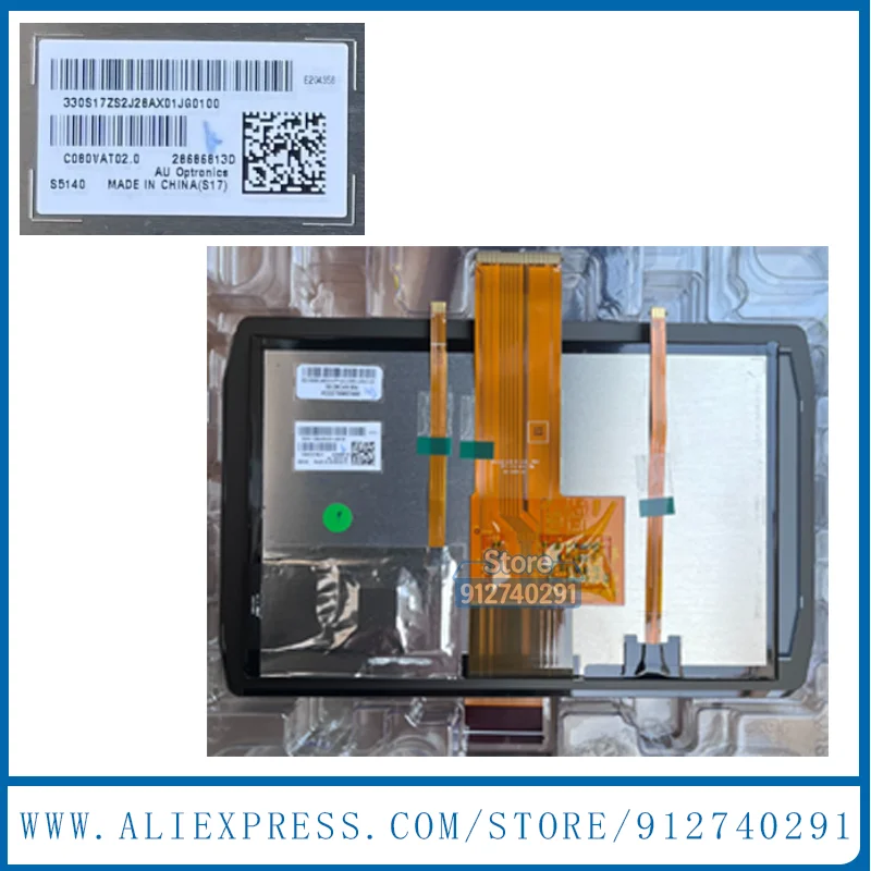8 Inch CLAT080LQ03 XG 59.08C49.001 C080VAT02.0 LCD Display Touch Screen For CAT 320GC 336 349GC 320 GC Excavator Control LCD