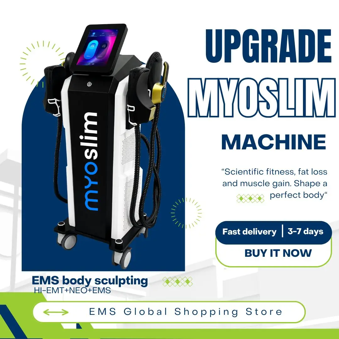 

Professional EMS Body HIEMT Muscle Stimulation 6500W RF Machine EMS Body Sculpting Equipment Fat Burning Slimming 4 Handle