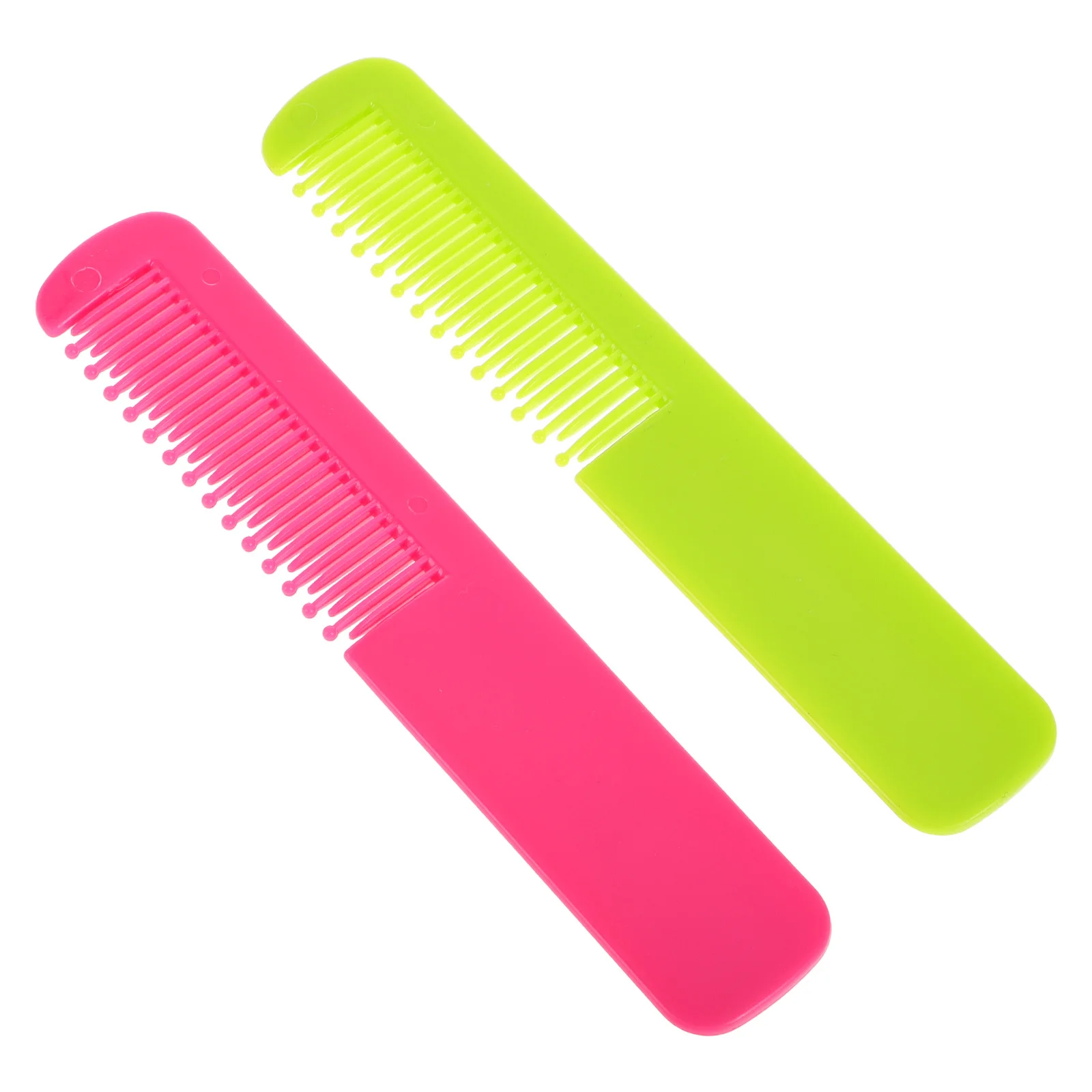 

2Pcs Baby Grooming Comb Set Rounded Edges for Comfortable Use Soft Wide Tooth Design Ideal for Newborn Hair Detangling and