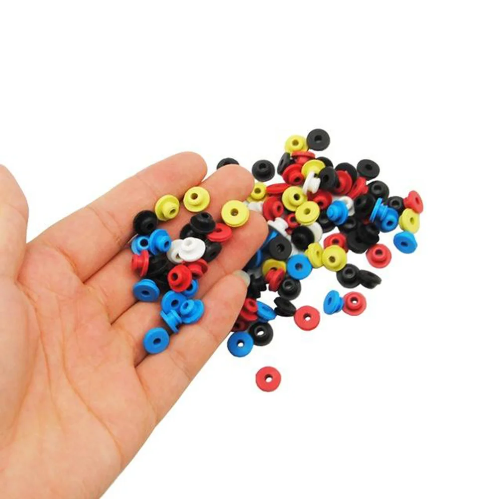 

100Pcs Grommets Heavy Duty Silicone Grommet for Tattoo Machines Ensures Stable Needle Loop Connection