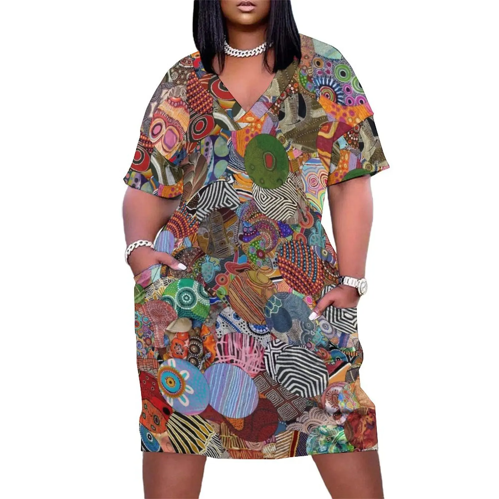 

Indigenous Australian Art Loose Pocket Dress summer dresses Women"s summer skirt summer dress woman 2024 trendy