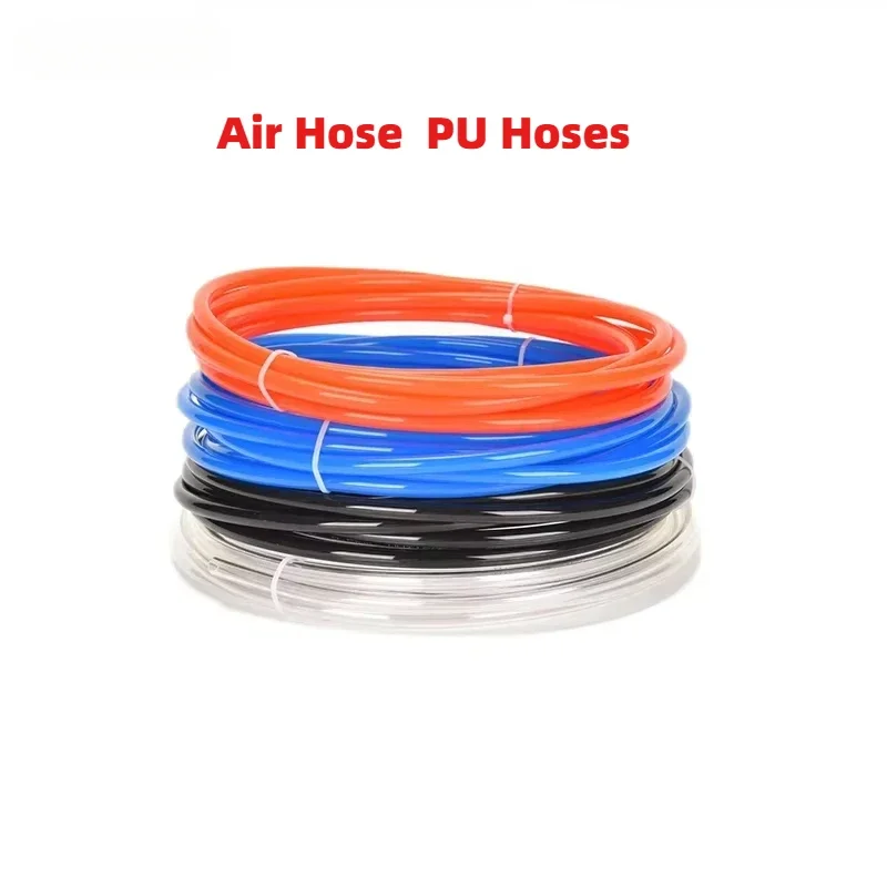 Air Hose Pneumatic Tube Pipe PU Hoses 5 Meter  8mm  6mm  4mm  3mm 2mm  For Compressor Polyurethane Tubing