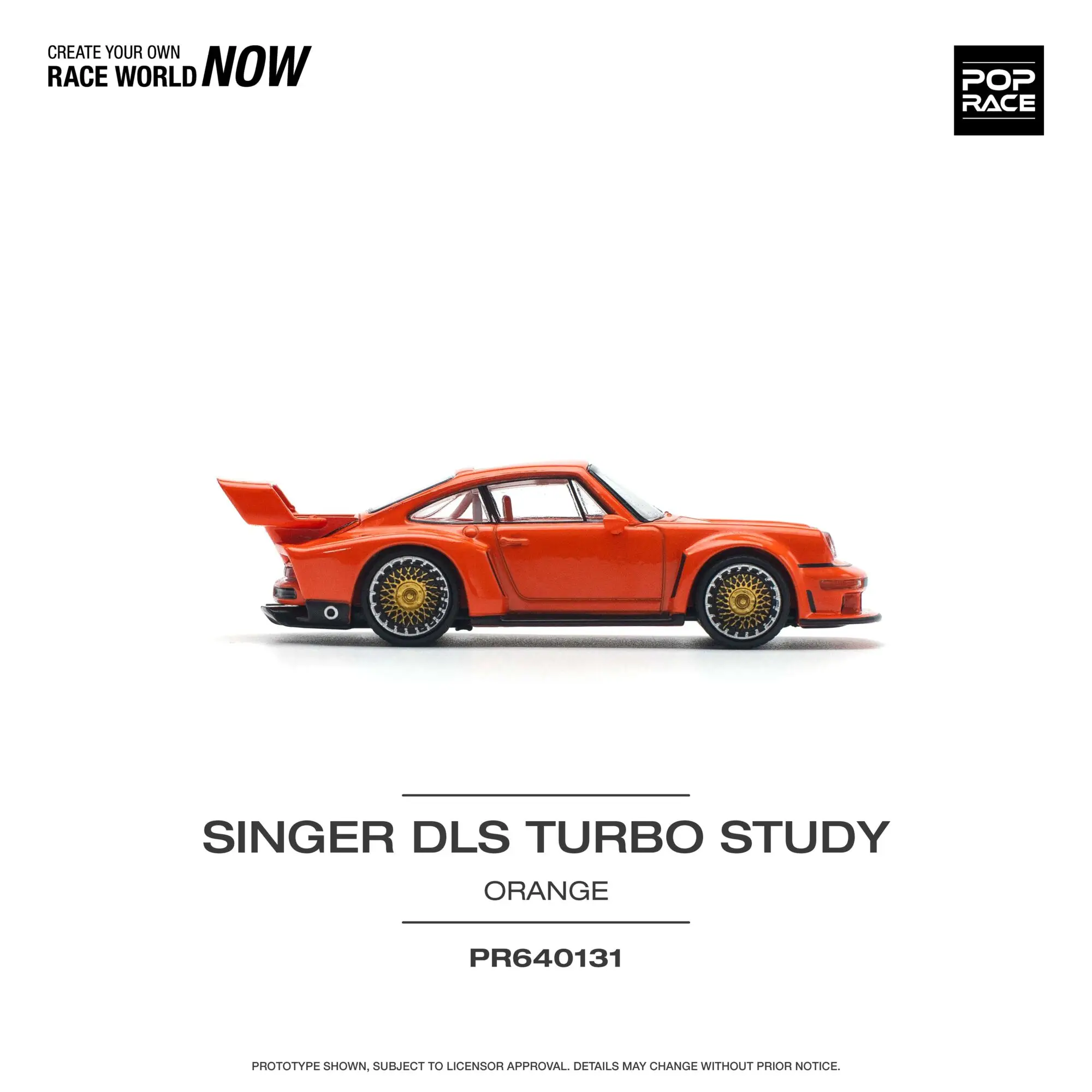 PreSale Pop Race 1:64 Singer DLS Turbo 964 Track Diecast Diorama Model Collection Miniature Toys