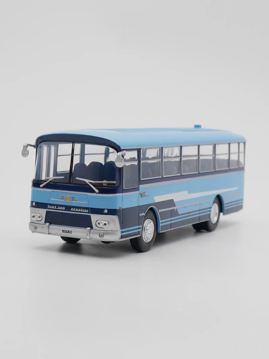 Diecast 1/43 Scale Fiat 309-1 SDM 1966 Italian Bus Metal Alloy Car Model Retro Collectible Ornament Gift